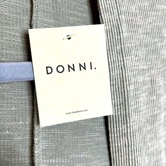 Donni. * Anthropologie Ribbed Oatmeal Open Duster Cardigan OS NEW! - Picture 4 of 10